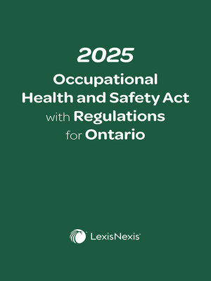 cover image of Occupational Health and Safety Act with Regulations for Ontario + E-Book